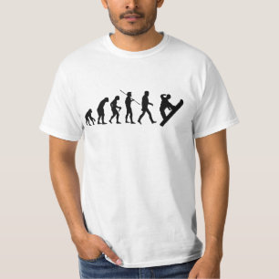 SNOWBOARDING EVOLUTION FUNNY WINTER SPORTS T-Shirt