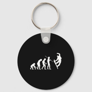 Snowboarding Evolution T Shirt For Men  Keychain