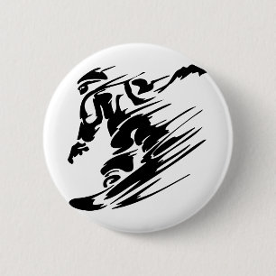 Snowboarding Extreme Sports 2 Inch Round Button