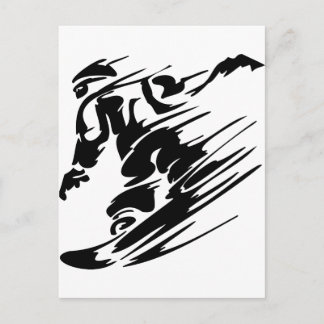Snowboarding Extreme Sports Postcard