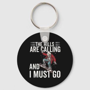 Snowboarding For Men Women Boys Snowboarder Snowbo Keychain