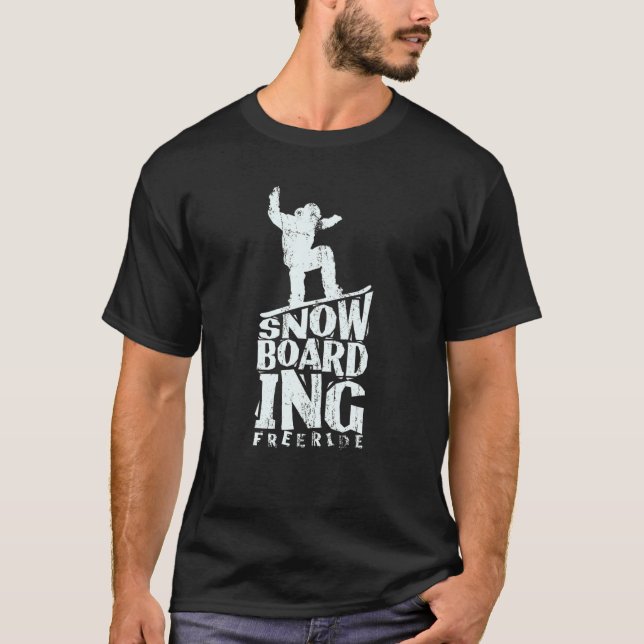 Snowboarding Freeride T-Shirt (Front)