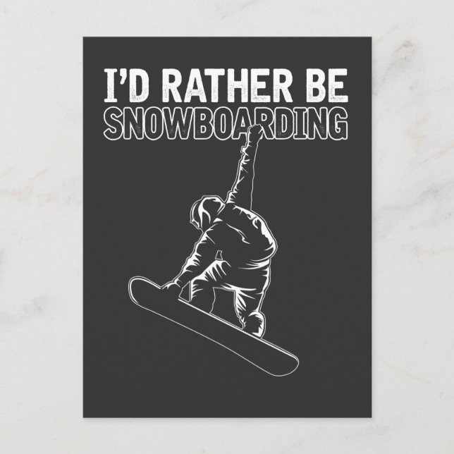 Snowboarding Freestyle Snow Boarding Snowboarder Postcard (Front)