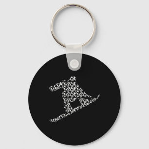 Snowboarding Freestyle Snowboarders Silhouette I S Keychain