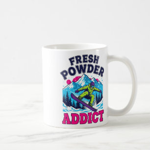 Snowboarding Fresh Powder Snow Cool Snowboarder Sk Coffee Mug