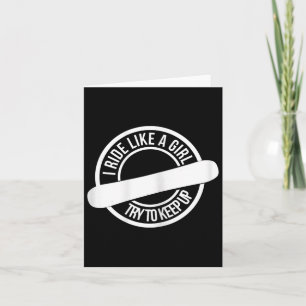 Snowboarding Girl Wintersport Downhill - Funny Sno Card