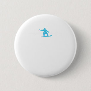 Snowboarding Heartbeat Cool Winter Sports Gift 2 Inch Round Button