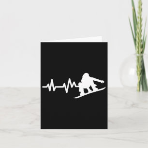 Snowboarding Heartbeat Snowboard Card