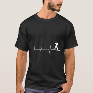 Snowboarding Heartbeat - Snowboard T-Shirt