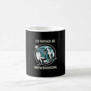 Snowboarding - I'd Rather Be Snowboarding Coffee Mug