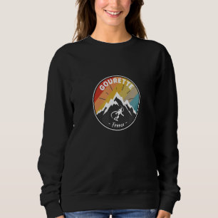 Snowboarding In Gourette France Sweatshirt