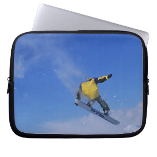 Snowboarding in Grizzly Gulch, Little Cottonwood Laptop Sleeve