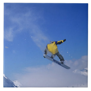 Snowboarding in Grizzly Gulch, Little Cottonwood Tile