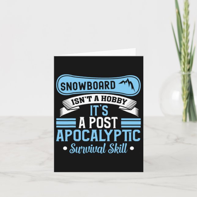 Snowboarding Isn't A Hob1  Card (Front)
