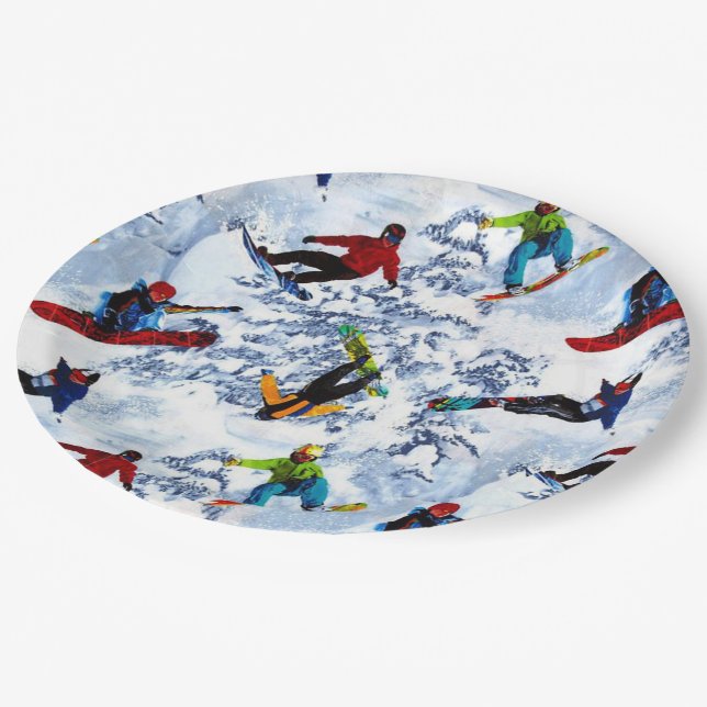 Snowboarding Isn't Everything Paper Plate (Angled)