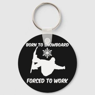 Snowboarding Keychain