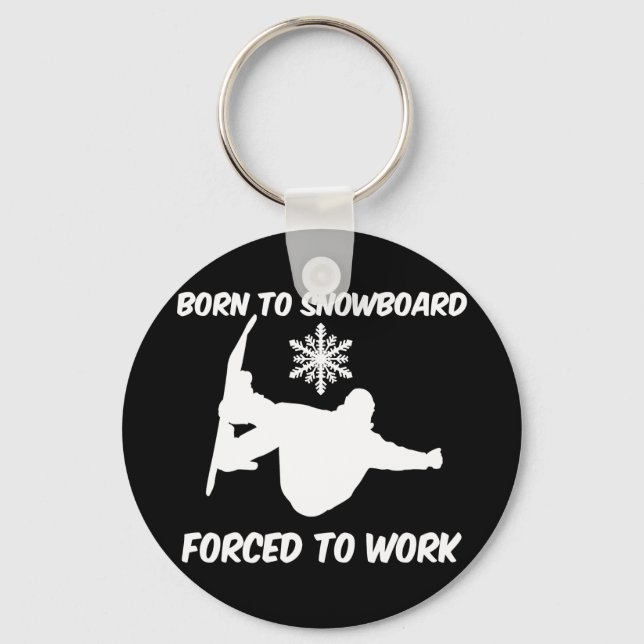 Snowboarding Keychain (Front)