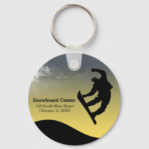 Snowboarding Keychain