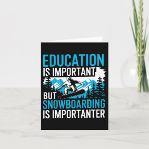 Snowboarding Lover Humour Design Funny Snowboarder Card