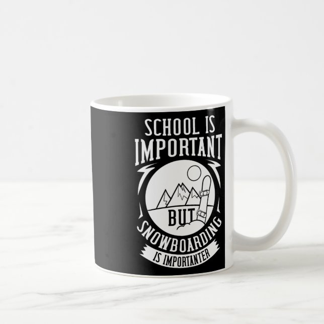 Snowboarding Mountain Funny Freestyle 1  Coffee Mug (Right)