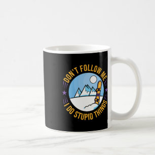 Snowboarding Mountain Funny Freestyle 2 Coffee Mug