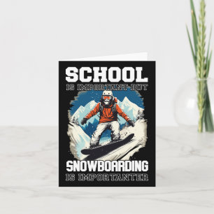 Snowboarding Mountains Snow Vacation Snowboard Ski Card