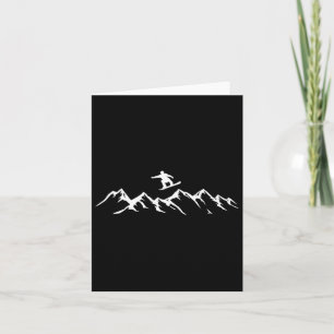 Snowboarding Mountains Snowboarder Card