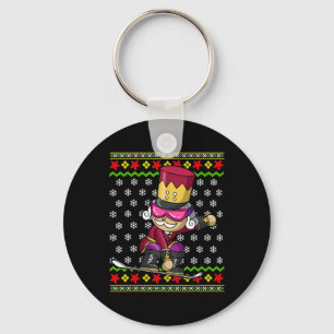 Snowboarding Nutcracker Snowboard Ugly Christmas S Keychain