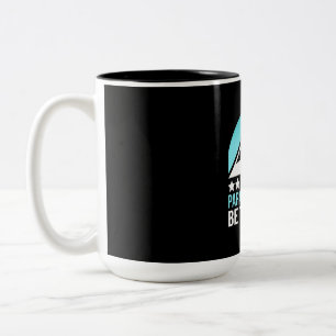 Snowboarding Paradise Has To Be Tropical Two-Tone Coffee Mug