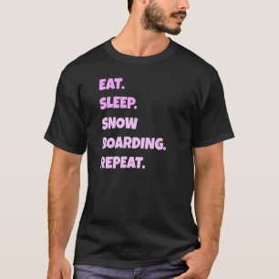Snowboarding Png Eat Sleep Sports Repeat For Men W T-Shirt