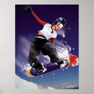 Snowboarding Poster