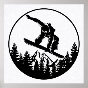 Snowboarding Poster
