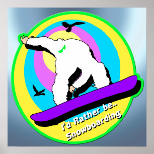 Snowboarding Poster