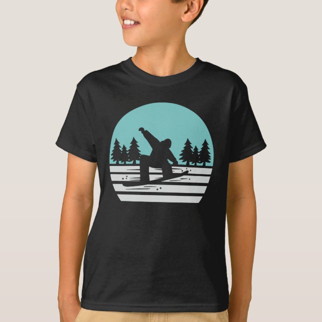 Snowboarding Retro Vintage  T-Shirt (Front)