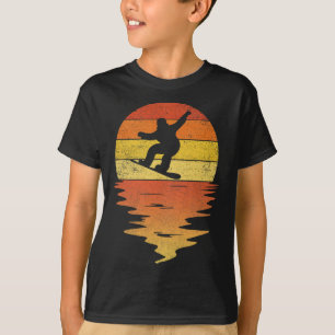 Snowboarding Shirt Retro Sunset 70s Vintage Snowbo