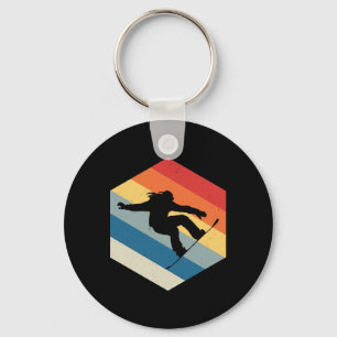 Snowboarding Shirt Snowboarder Snowboard Lover Sno Keychain