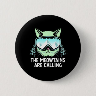 Snowboarding Skiing Art For Men Women Kid Winter S 2 Inch Round Button
