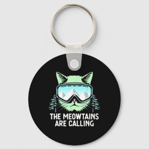 Snowboarding Skiing Art For Men Women Kid Winter S Keychain