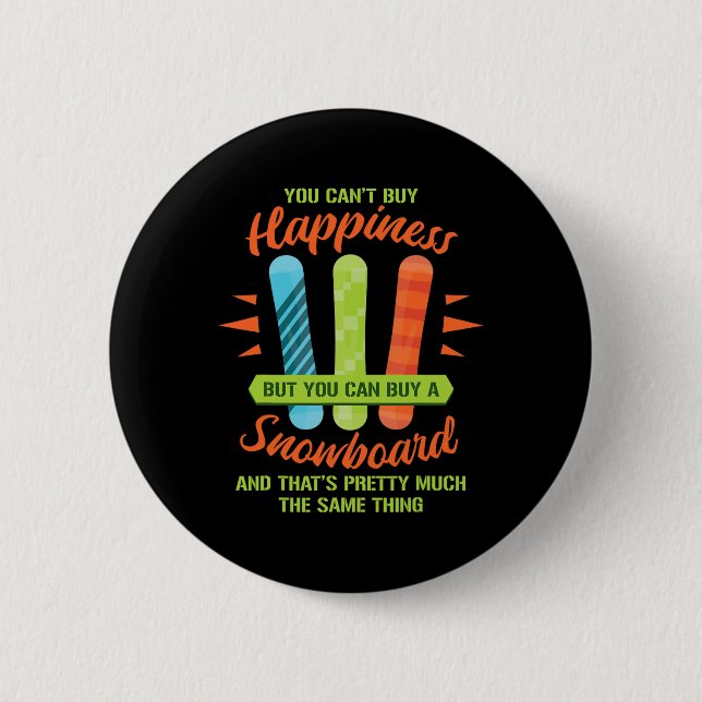 Snowboarding Skiing Funny Snowboard Snowboarder Gi 2 Inch Round Button (Front)