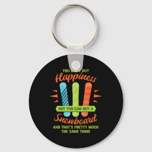 Snowboarding Skiing Funny Snowboard Snowboarder Gi Keychain