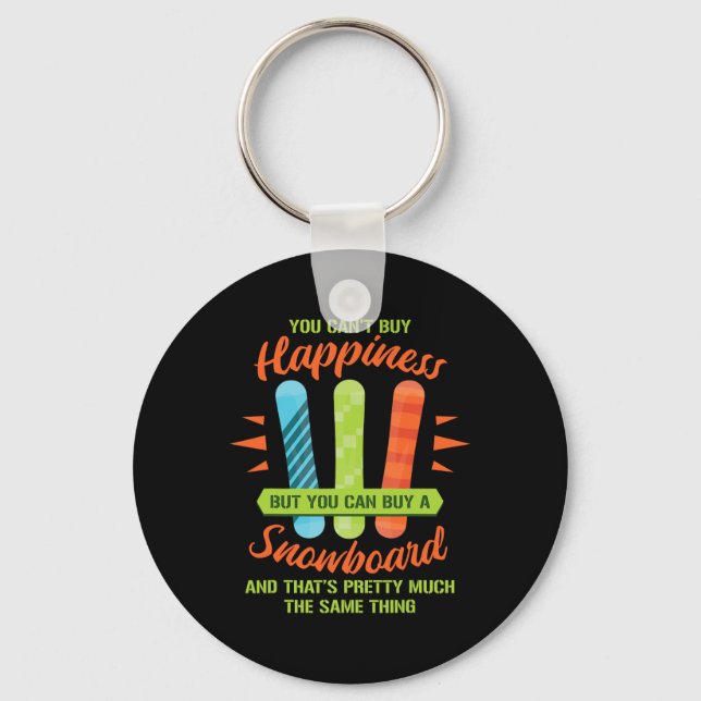 Snowboarding Skiing Funny Snowboard Snowboarder Gi Keychain (Front)