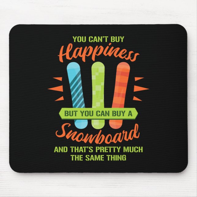 Snowboarding Skiing Funny Snowboard Snowboarder Gi Mouse Pad (Front)