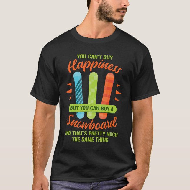 Snowboarding Skiing Funny Snowboard Snowboarder Gi T-Shirt (Front)