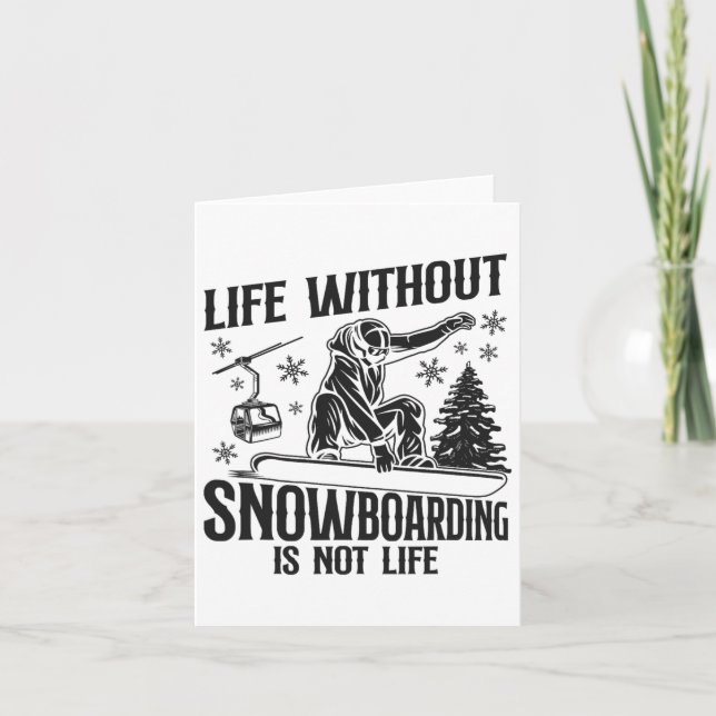 Snowboarding Snowboard 5  Card (Front)