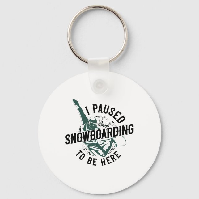 Snowboarding Snowboard 7  Keychain (Front)