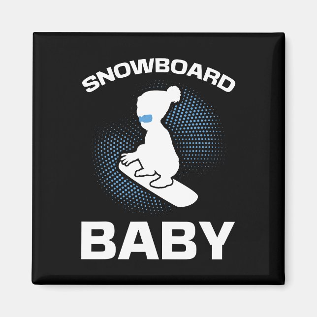Snowboarding Snowboard Ba  Magnet (Front)