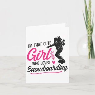 Snowboarding Snowboard Girl 1 Card