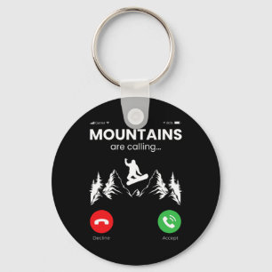 Snowboarding Snowboard Mobile Phone Display Mounta Keychain