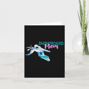 Snowboarding Snowboard Mom Crown Snowboarder Winte Card