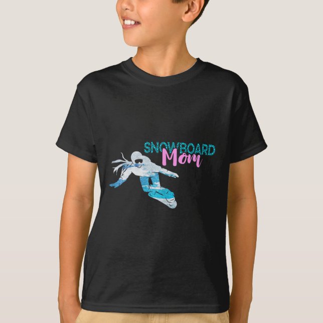 Snowboarding Snowboard Mom Crown Snowboarder Winte T-Shirt (Front)